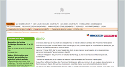 Desktop Screenshot of handicaplandes.fr